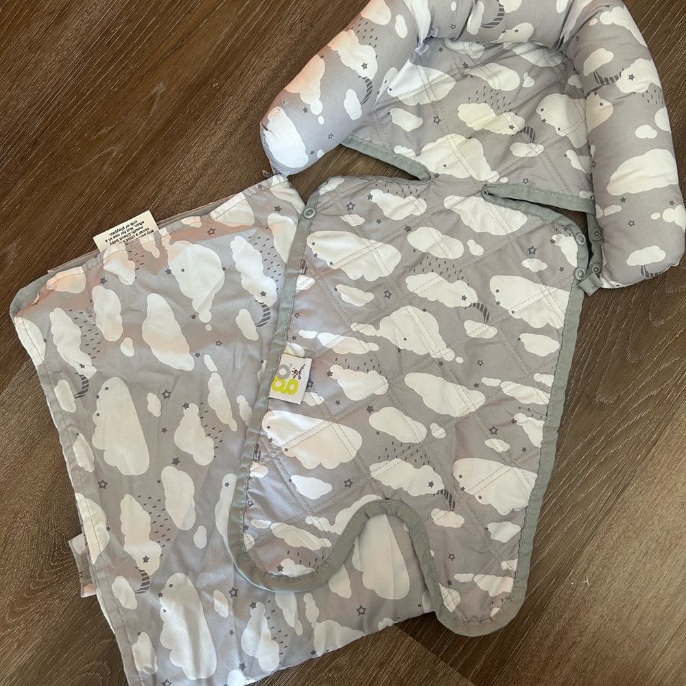 Cloud Pattern Baby Bunting Set